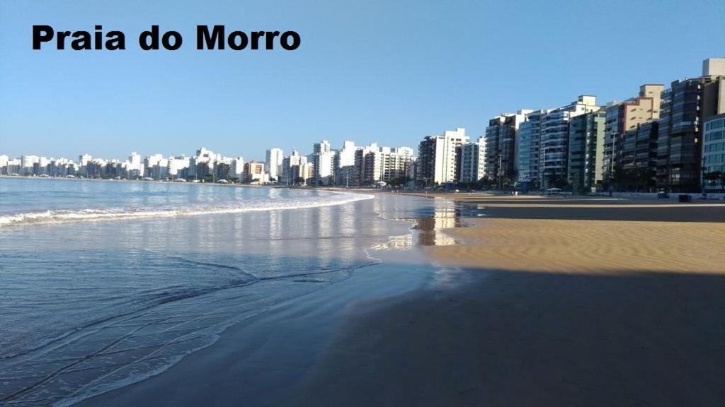 Apartamento Vista Mar - 2 quartos - Praia do Morro - prédio frente Mar - elevador - atravessou a avenida, já está na praia - com garagem - internet Guarapari Esterno foto